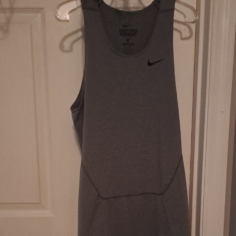 Nike Pro Combat Charcoal Tank Top